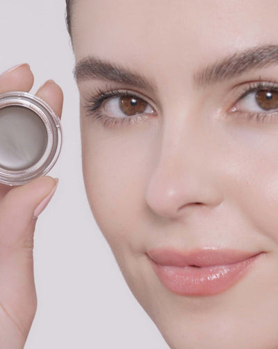 Applying Dipbrow Pomade in Dark Brown