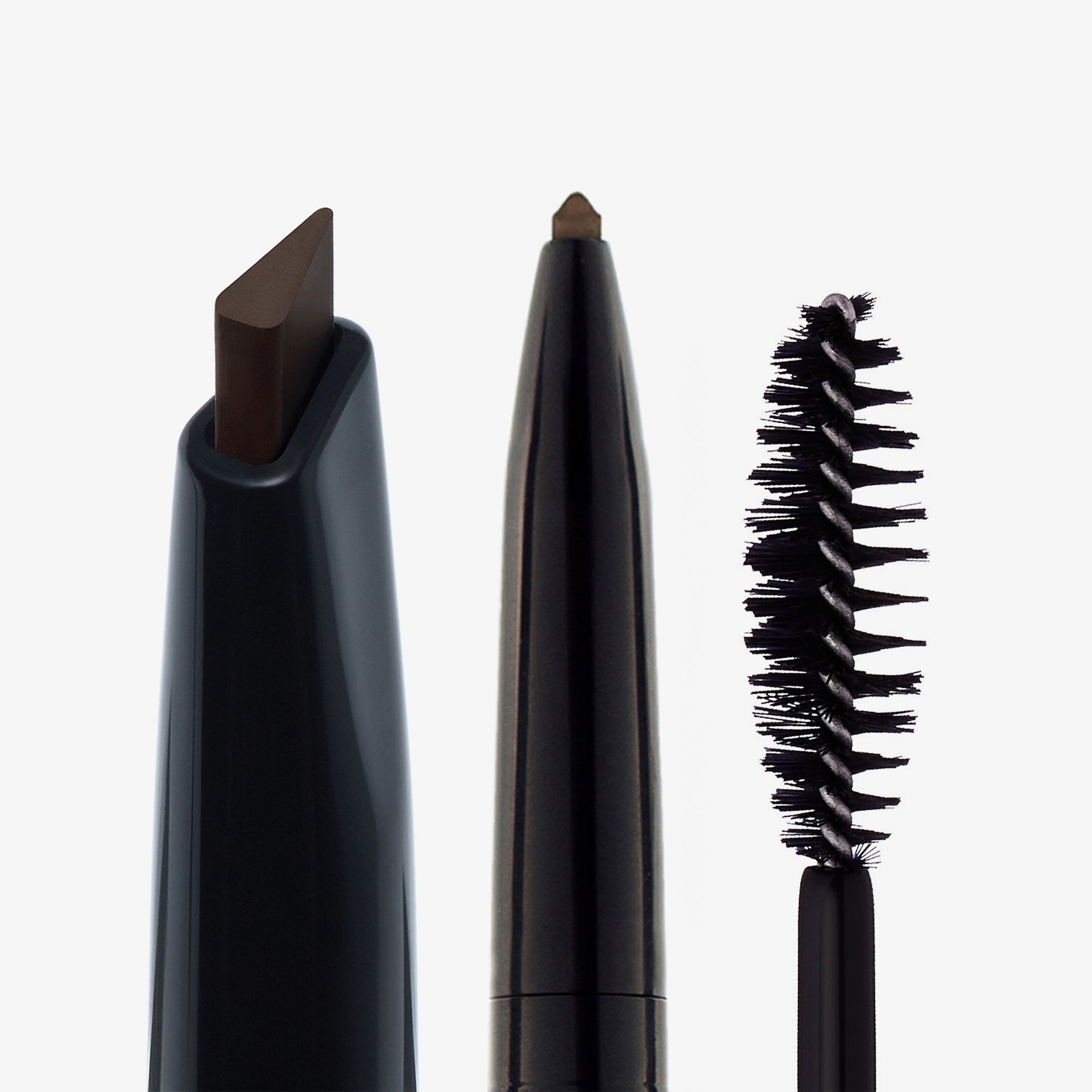 Dark Brown | Natural & Polished Deluxe Brow Kit -  Close Up Image