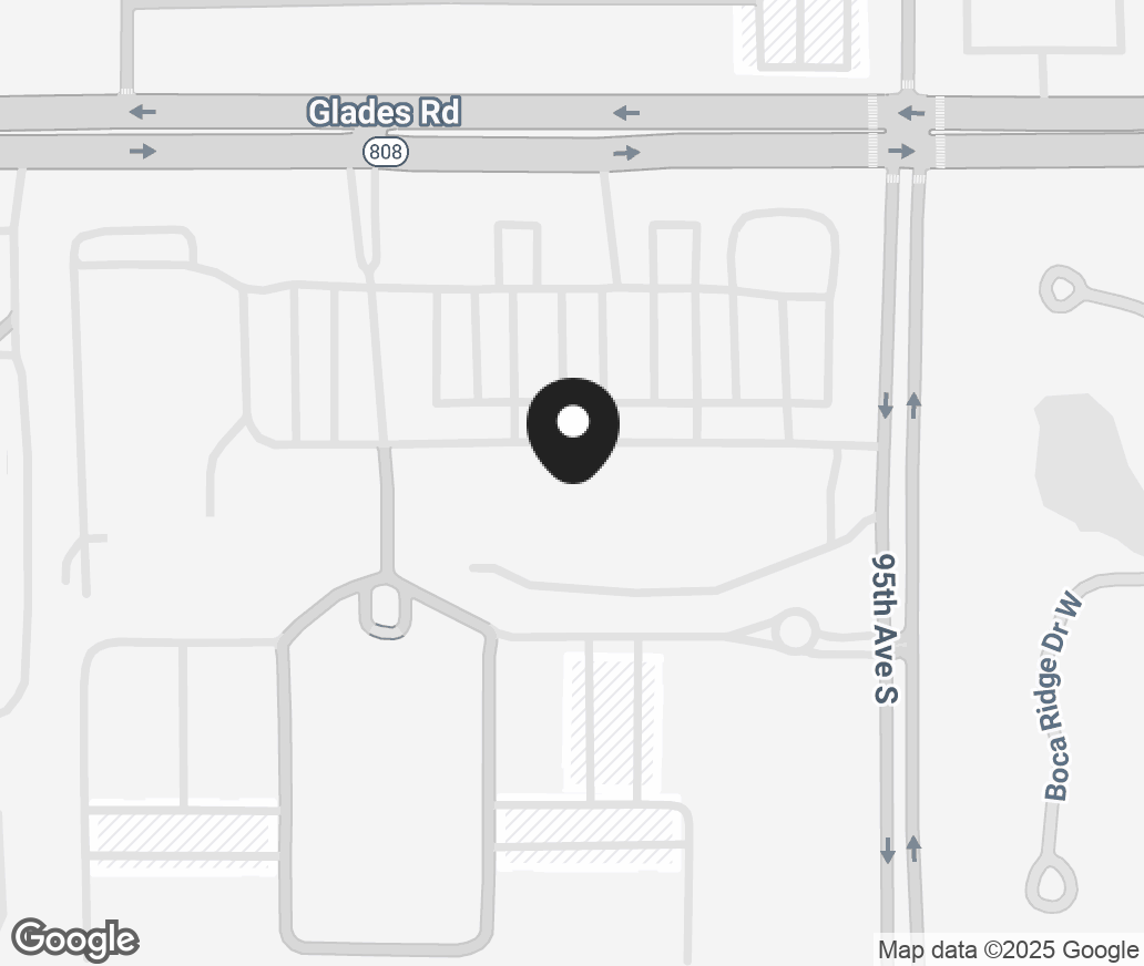 Google Map of 9560 Glades Rd. Suite 145, Boca Raton FL 33434