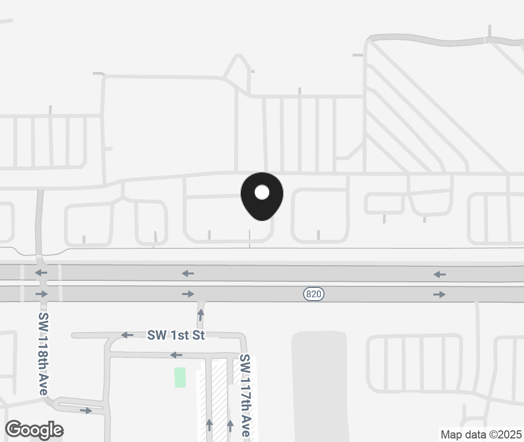 Google Map of 11605 Pines Blvd, Pembroke Pines FL 33026