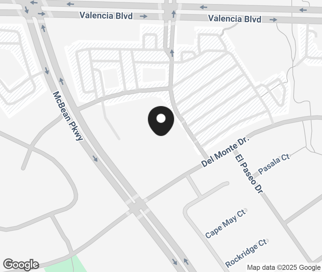Google Map of 24200 Valencia Blvd, Valencia CA 91355