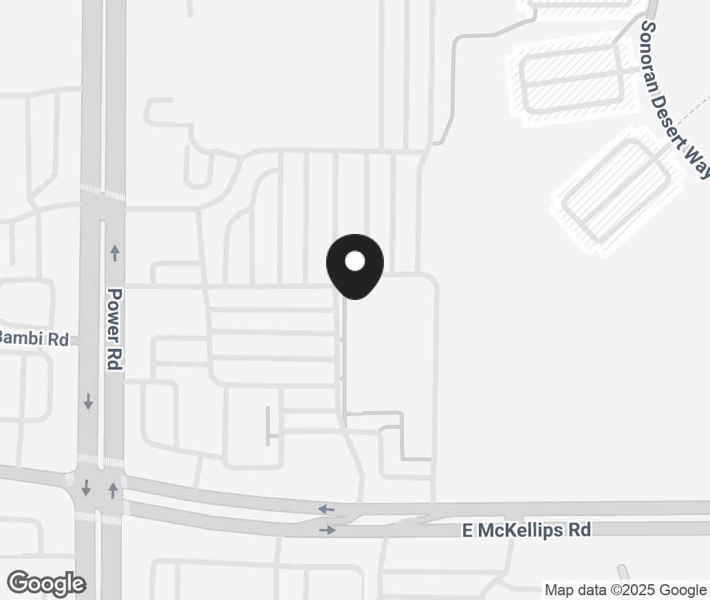 Google Map of 2043 N Power Rd, Mesa AZ 85215