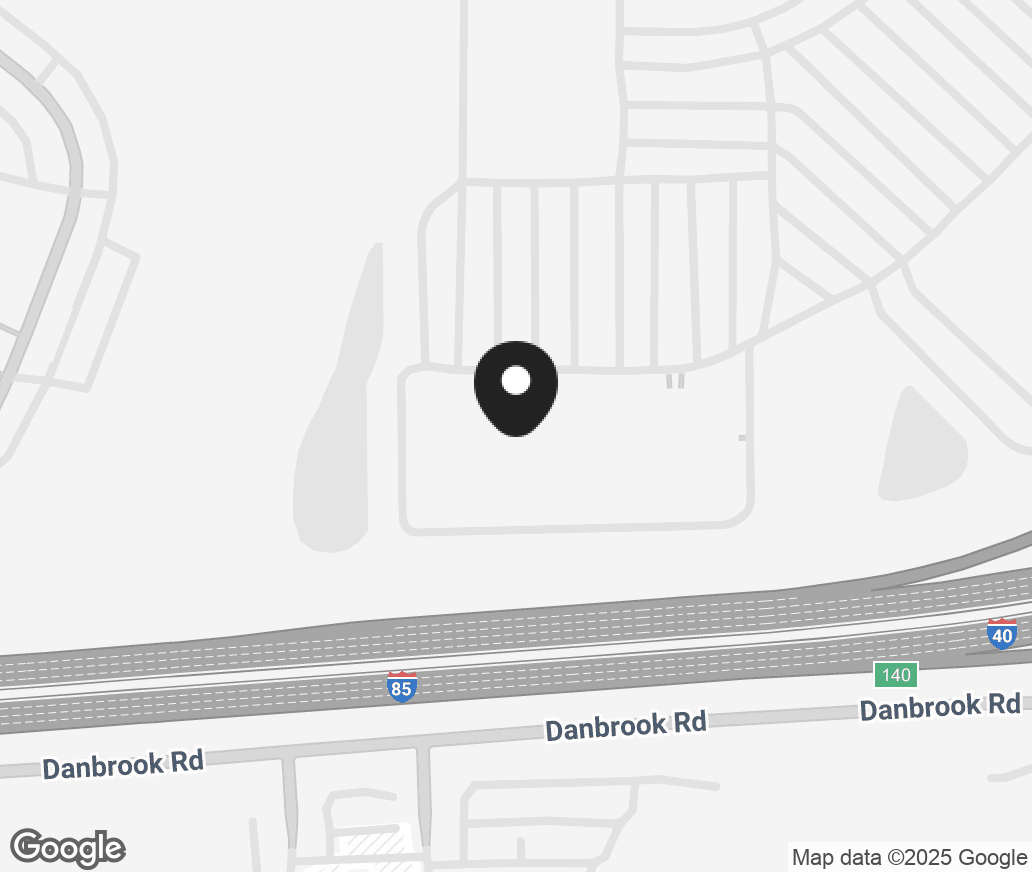 Google Map of 1461-B University Drive, Burlington NC 27215