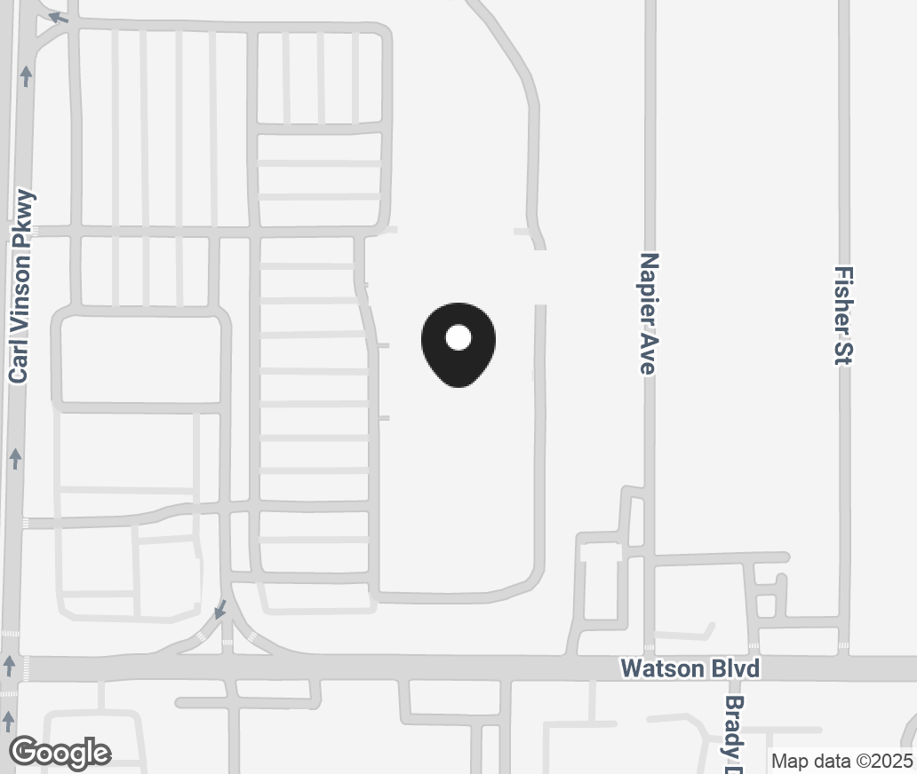 Google Map of 2620 Watson Blvd, Warner Robins GA 31093