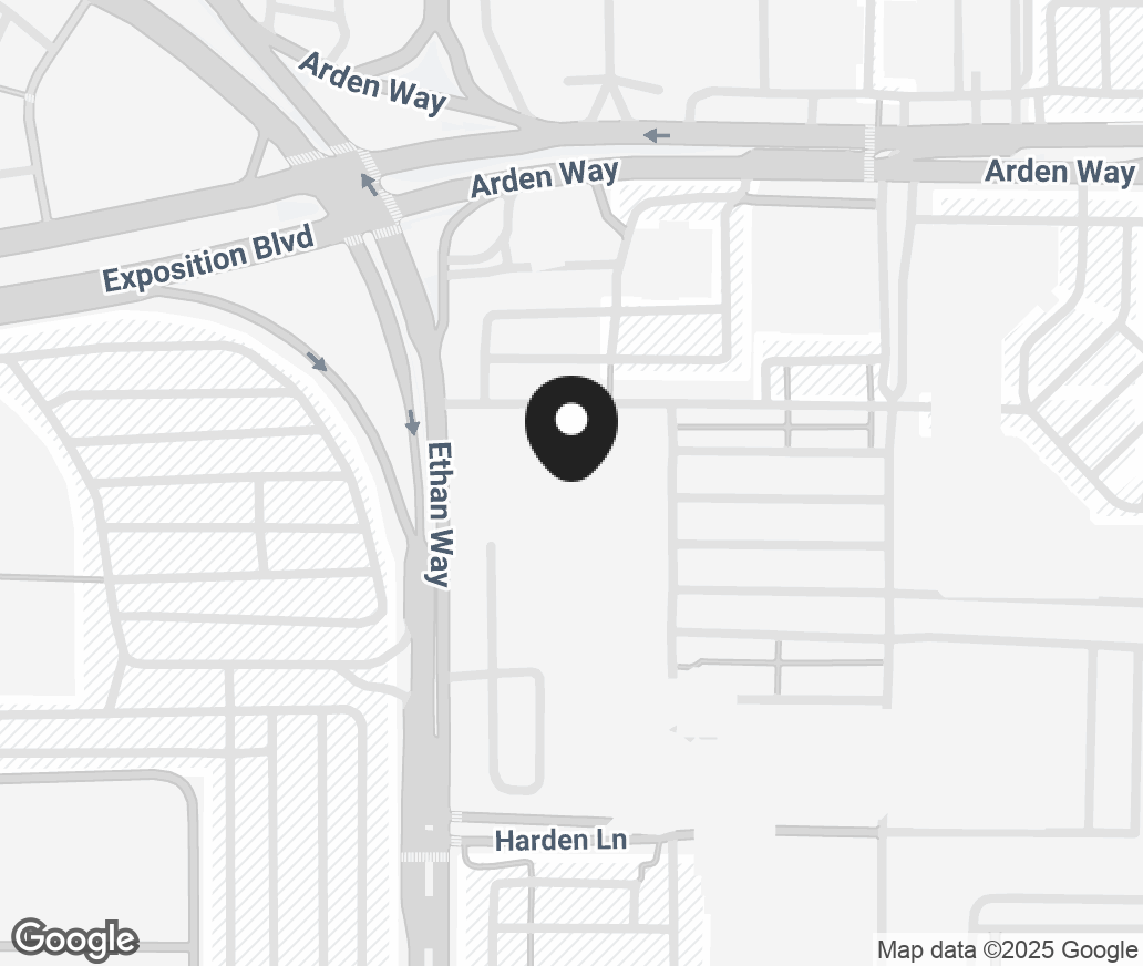 Google Map of 1600 Ethan Way Suite 100, Sacramento CA 95825