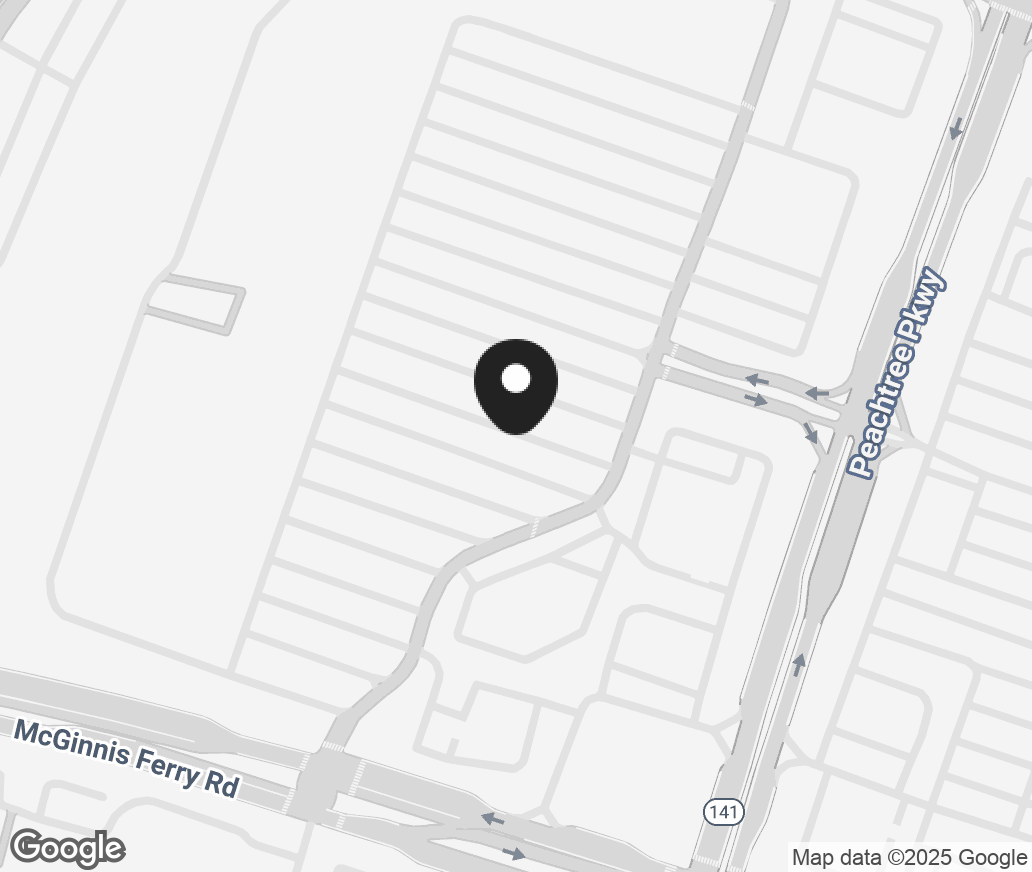 Google Map of 3630 Peachtree Parkway, Johns Creek GA 30024