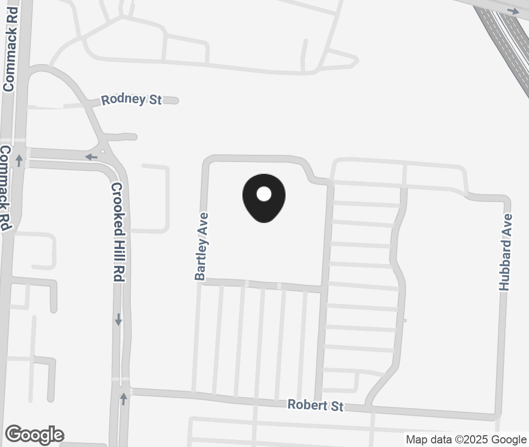 Google Map of 45 Crooked Hill Rd, Commack NY 11725