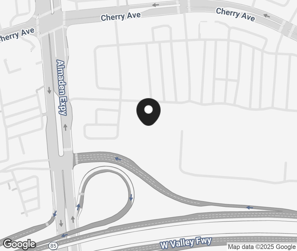 Google Map of 5140 Cherry Avenue, San Jose CA 95118