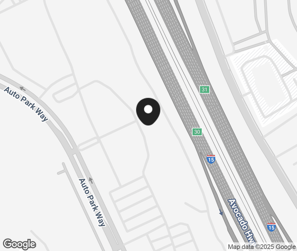 Google Map of 1266 Auto Park Way, Escondido CA 92029