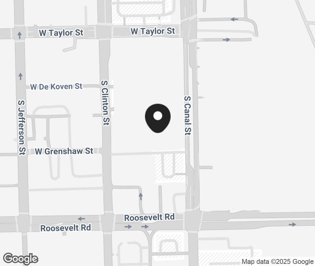 Google Map of 1118 S Canal Street, Chicago IL 60607