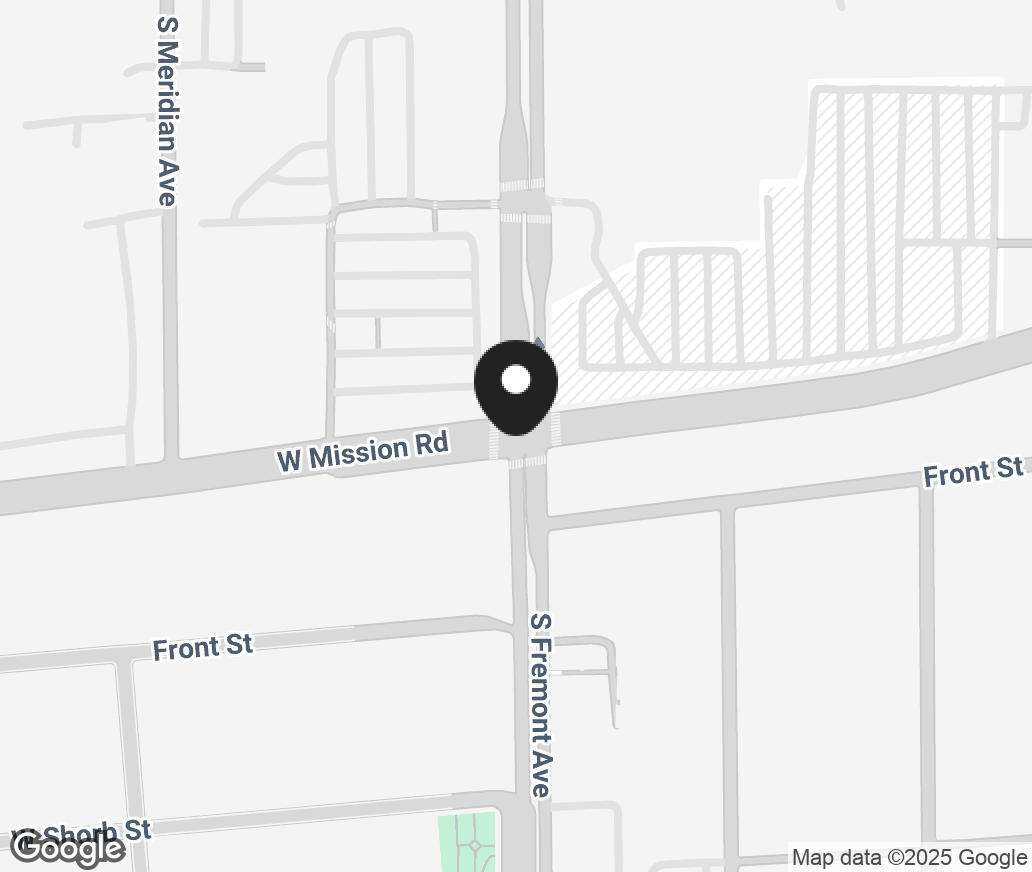 Google Map of 1201 S Fremont Ave, Alhambra CA 91803