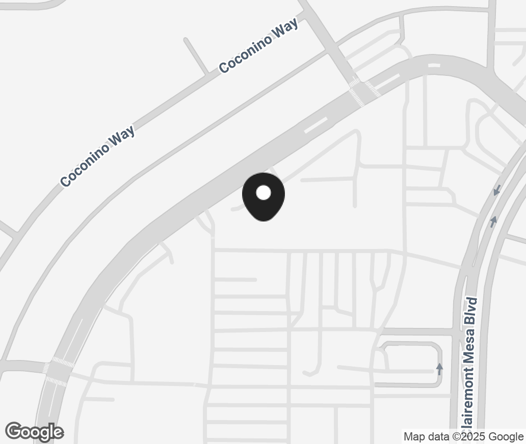 Google Map of 4941 'B' Clairemont Drive, San Diego CA 92117