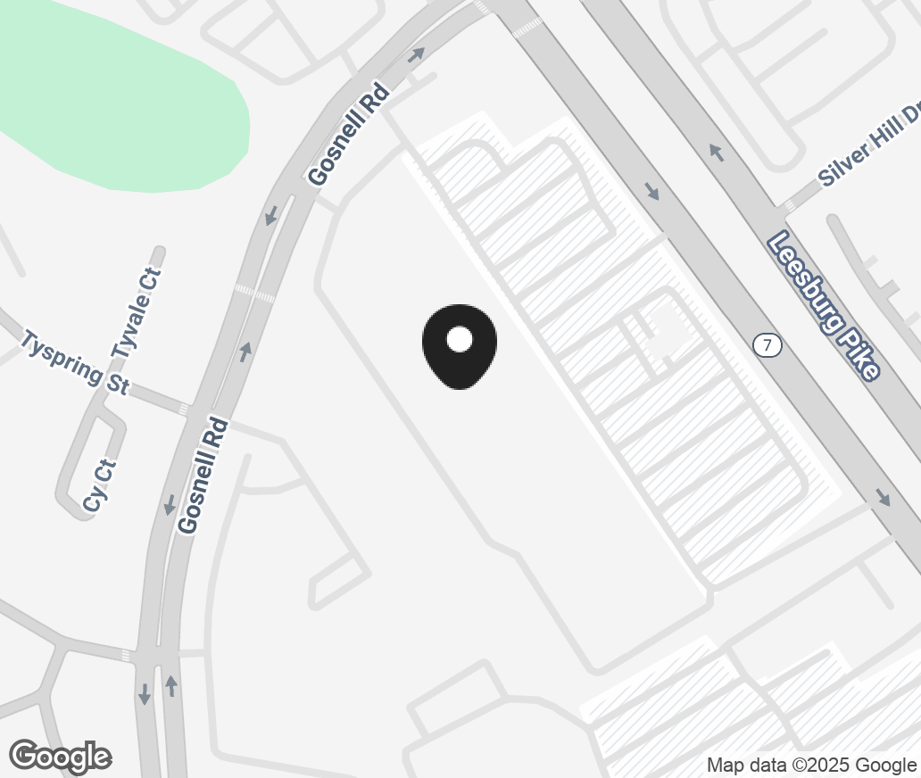 Google Map of 8387A Leesburg Pike, Vienna VA 22182