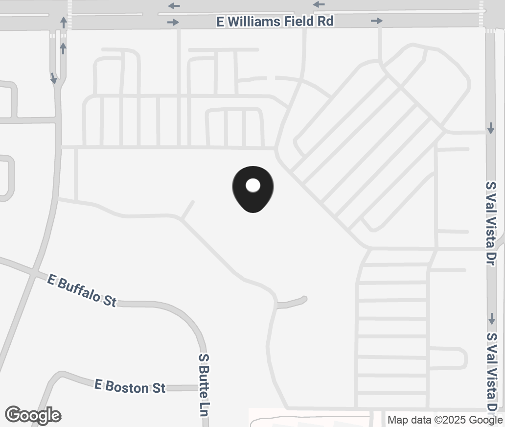 Google Map of 1497 E Williams Field Rd, Gilbert AZ 85295