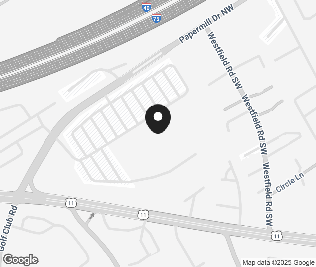 Google Map of 6710 Papermill Drive, Knoxville TN 37919