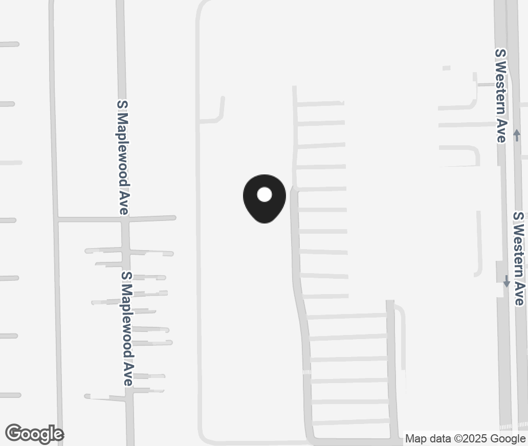 Google Map of 9620 S Western Ave, Evergreen Park IL 60805