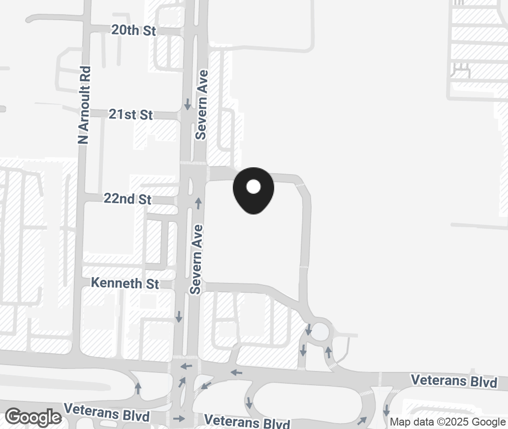Google Map of 3301 Veterans Memorial Blvd., Metairie LA 70002