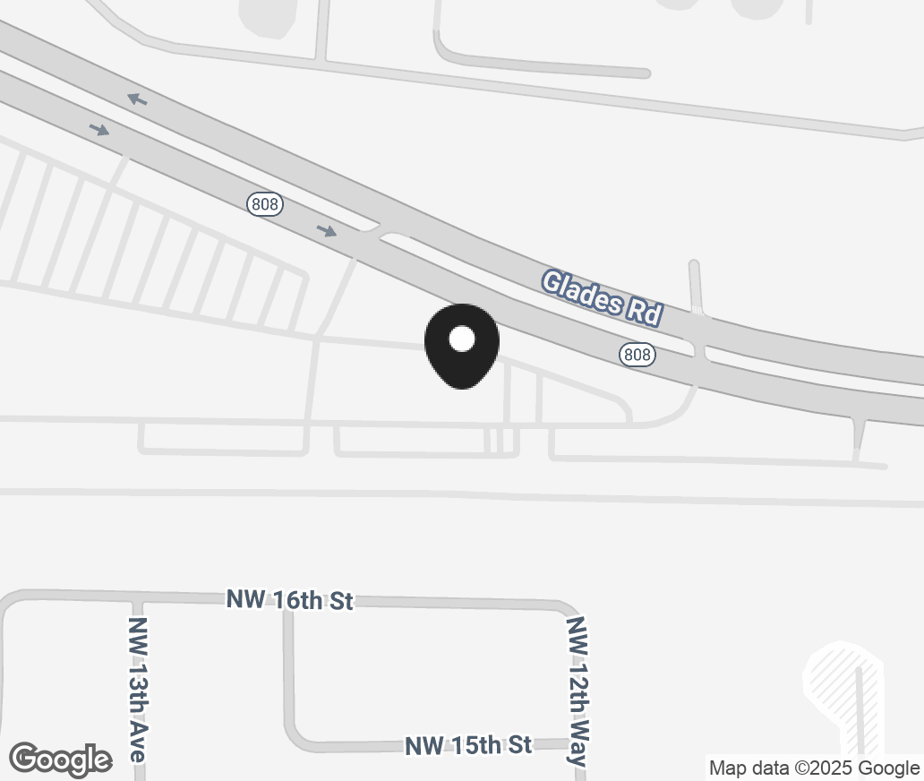 Google Map of 1400 Glades Road, Boca Raton FL 33431