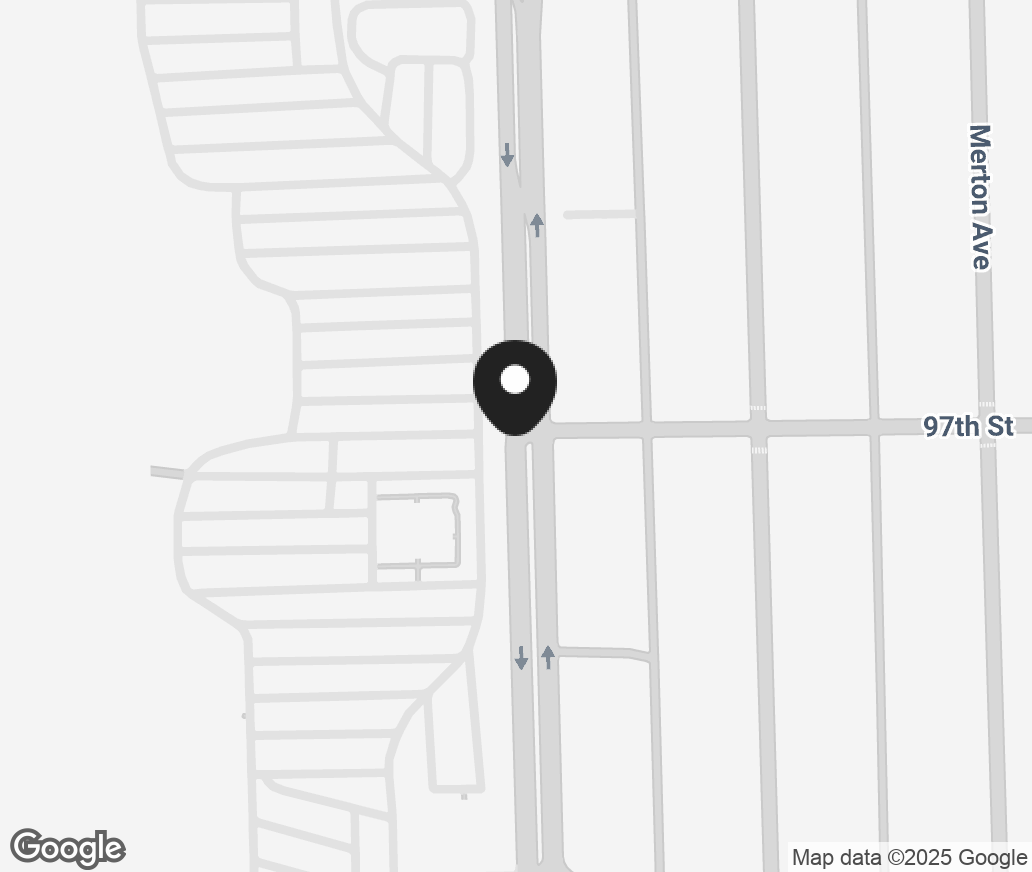 Google Map of 9700 S Ridgeland Ave, Chicago Ridge IL 60415