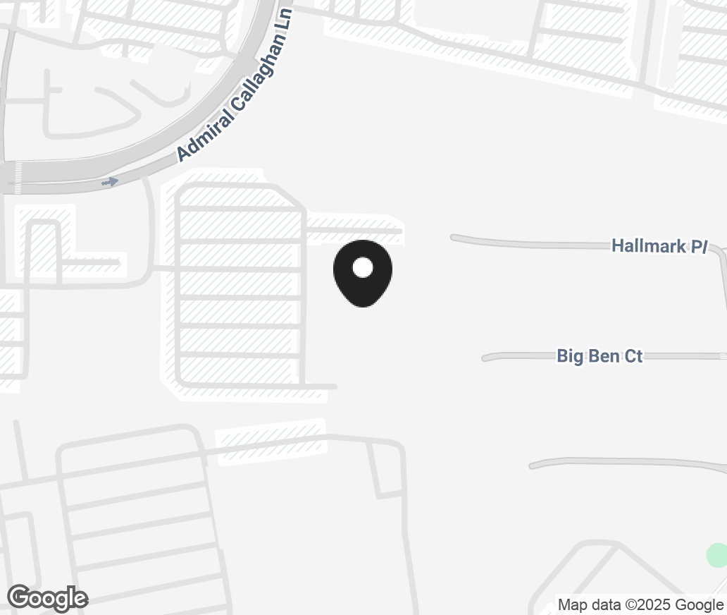 Google Map of 1190 Admiral Callaghan Ln, Vallejo CA 94591