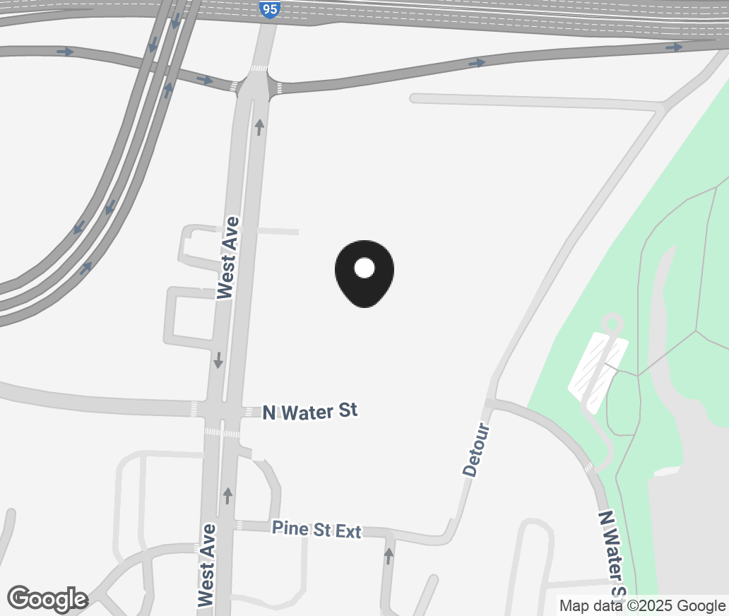 Google Map of 100 N Water Street Suite A, Norwalk CT 06854
