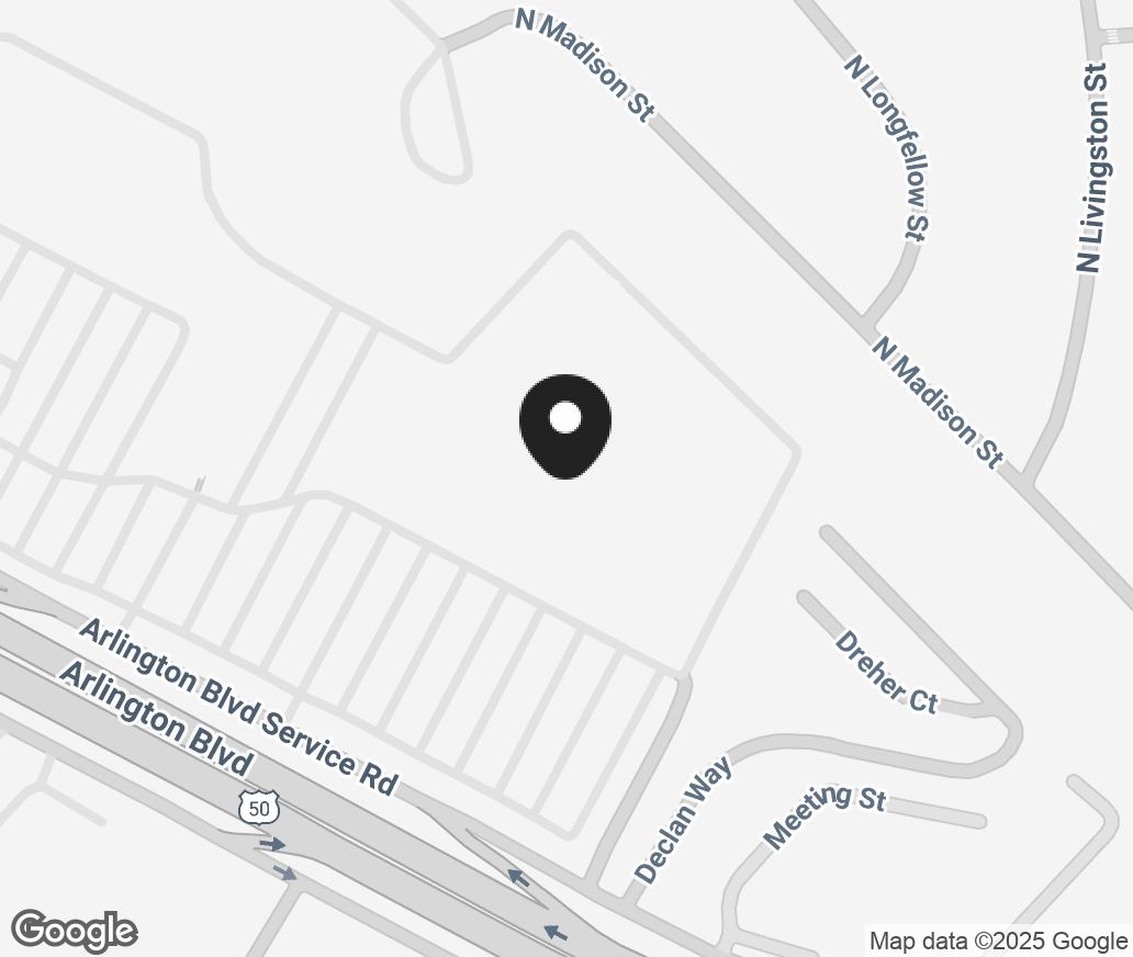 Google Map of 6100 Arlington Blvd, Falls Church VA 22044-2901