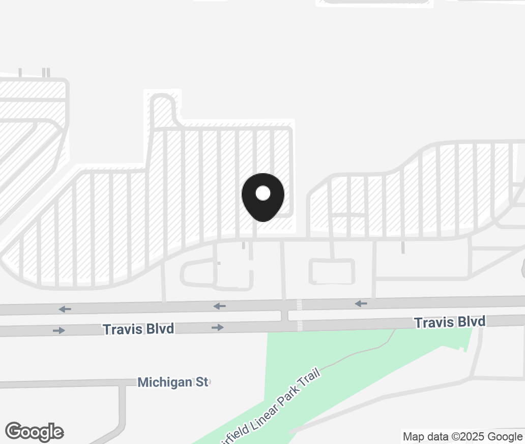 Google Map of 1350 Travis Blvd, Fairfield CA 94533