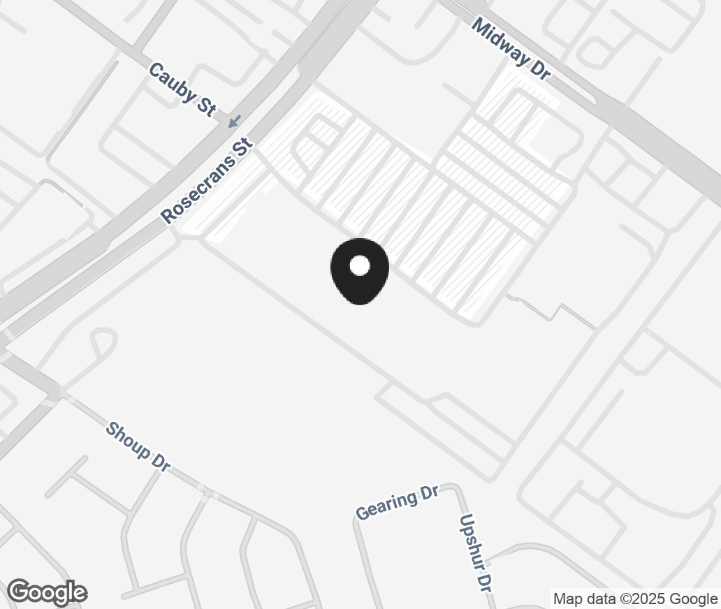 Google Map of 3315 Rosecrans Street, San Diego CA 92110