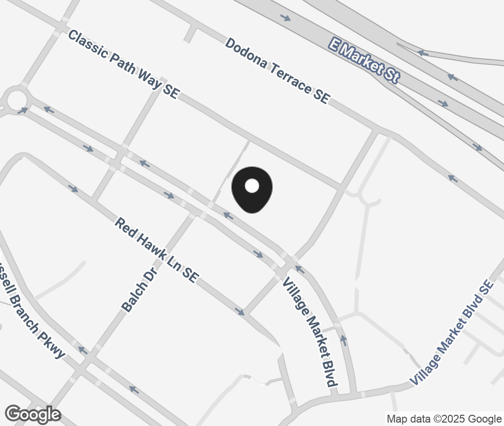 Google Map of 1606 Village Market Blvd, Leesburg VA 20175