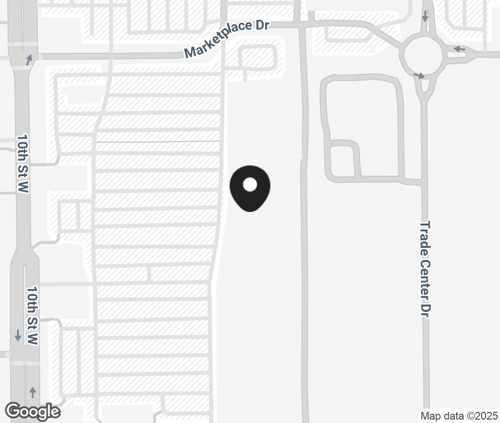 Google Map of 39246 10Th Street West, Palmdale CA 93551