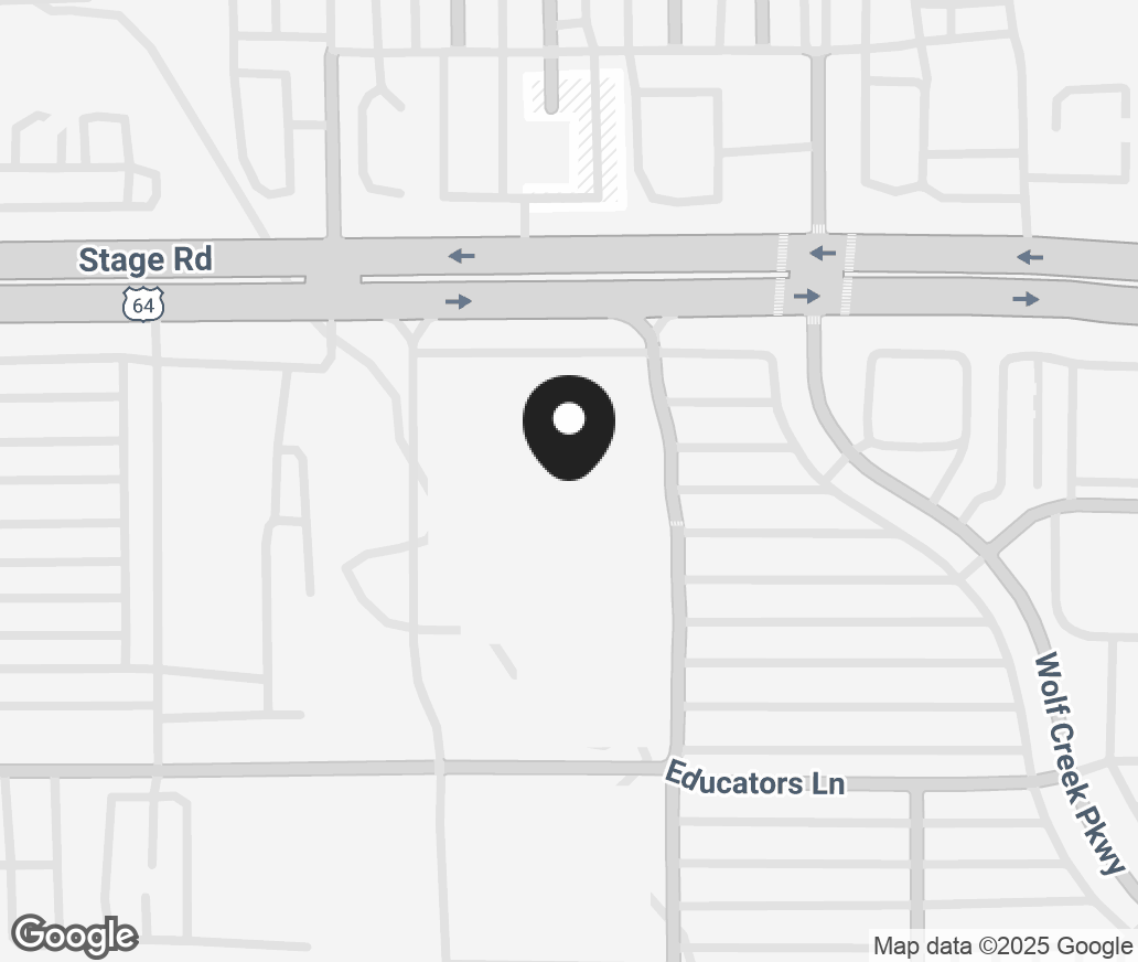 Google Map of 7989 Us Highway 64, Memphis TN 38133-4007