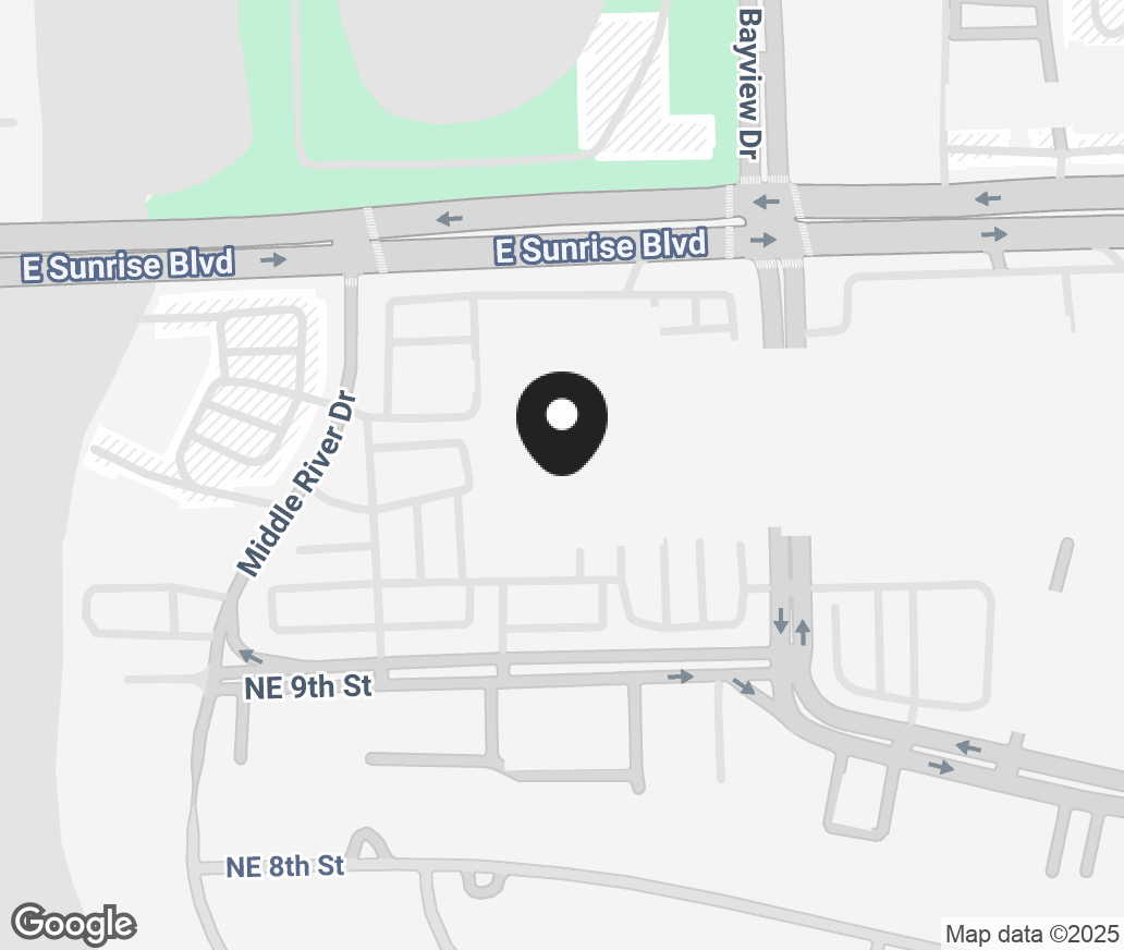 Google Map of 2314 East Sunrise Blvd, Fort Lauderdale FL 33304