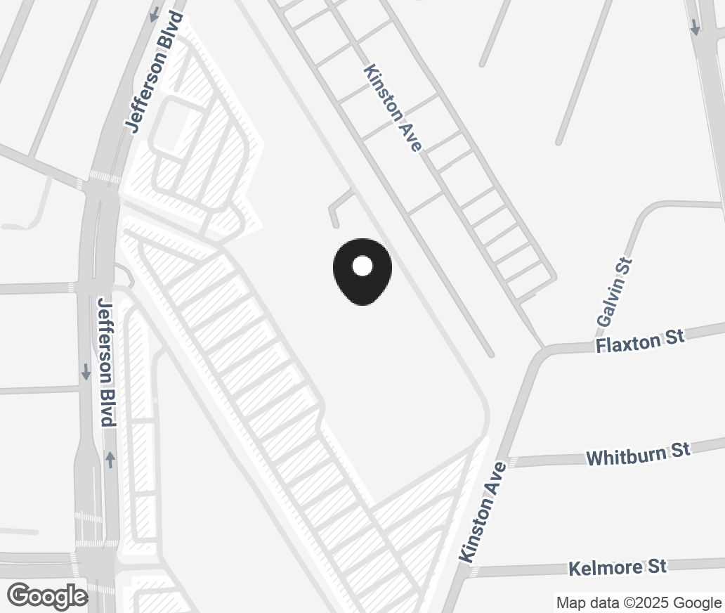 Google Map of 10820 Jefferson Blvd, Culver City CA 90230