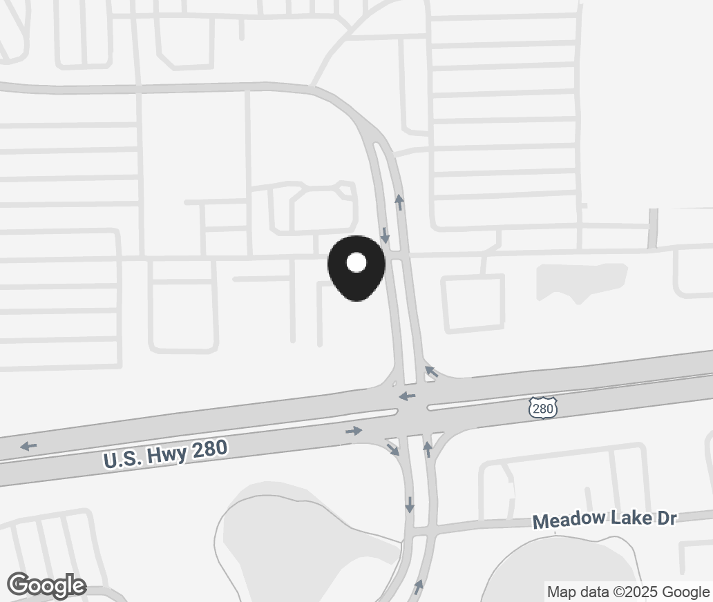 Google Map of 5267 Highway 280, Birmingham AL 35242