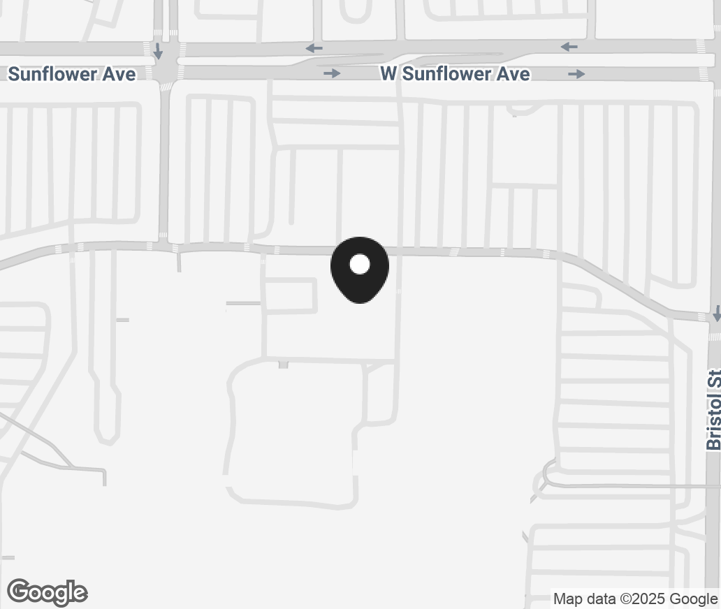 Google Map of 3333 Bristol Street, Costa Mesa CA 92626