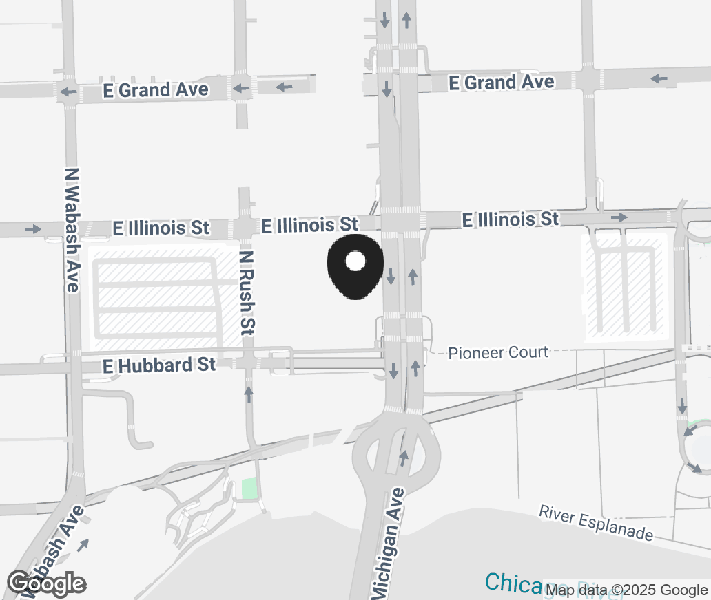 Google Map of 430 North Michigan Avenue, Chicago IL 60611
