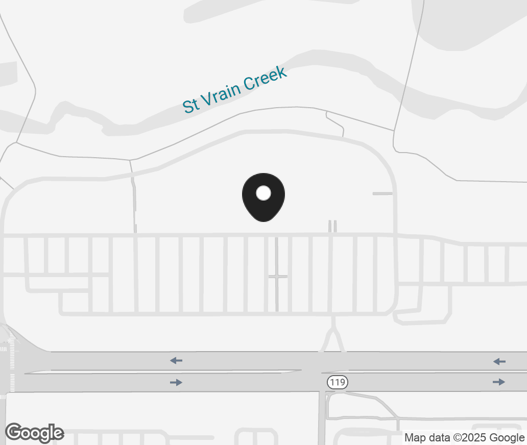 Google Map of 210 Ken Pratt Blvd, Longmont CO 80501