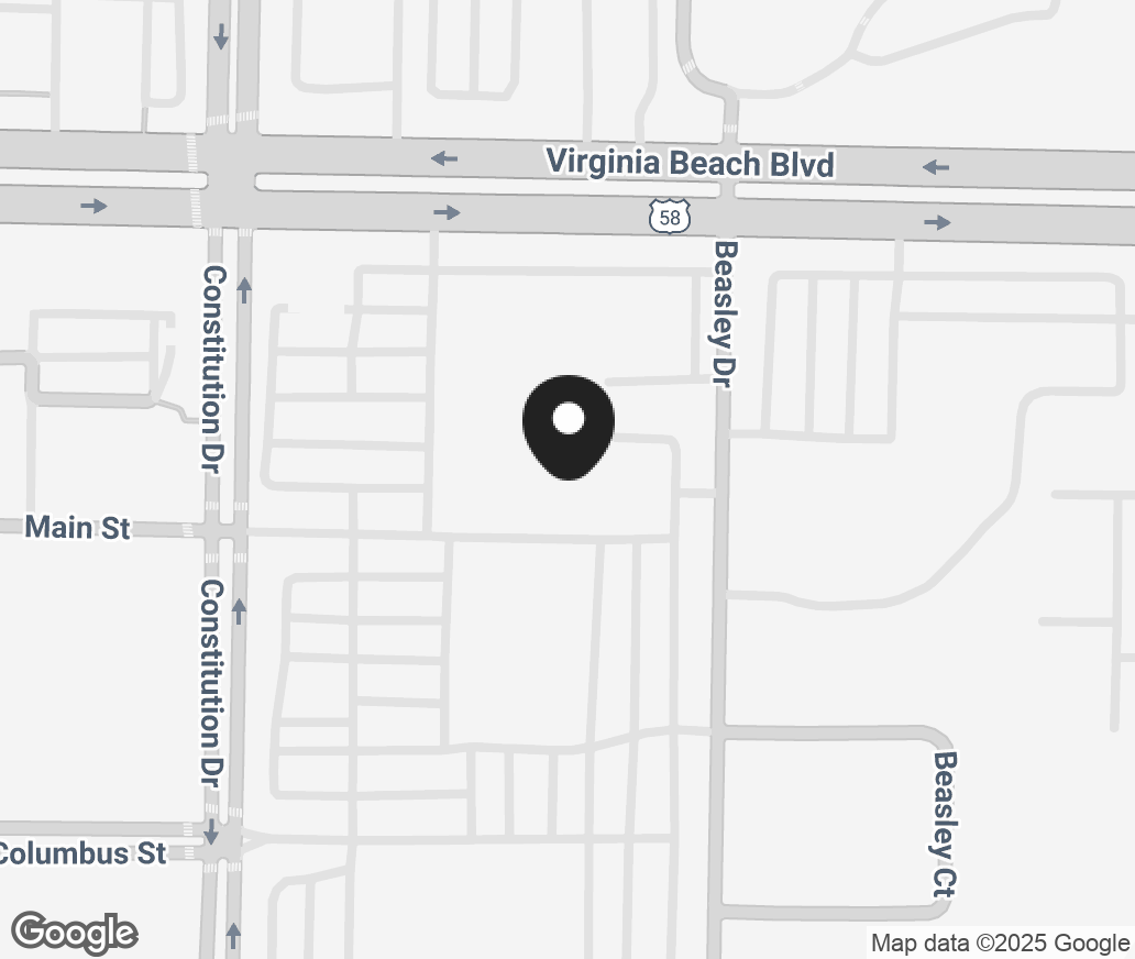 Google Map of 4485 Virginia Beach Blvd, Virginia Beach VA 23462
