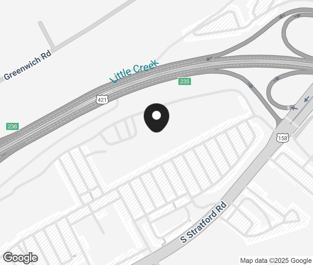 Google Map of 256 S. Stratford Rd, Winston-Salem NC 27103