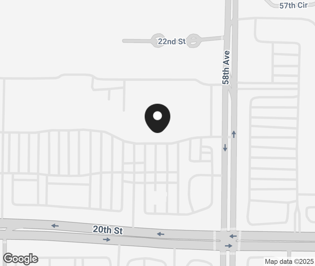 Google Map of 5800 20Th St, Vero Beach FL 32966