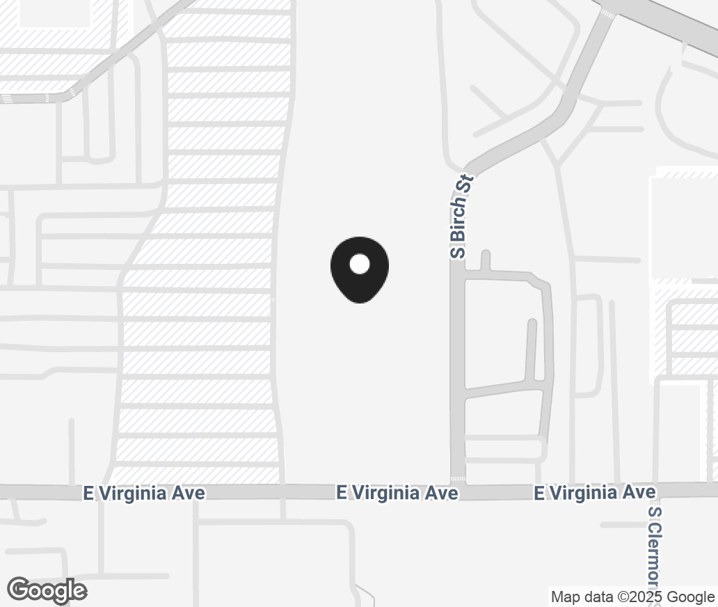 Google Map of 4301 E Virginia Ave, Glendale CO 80246-1510