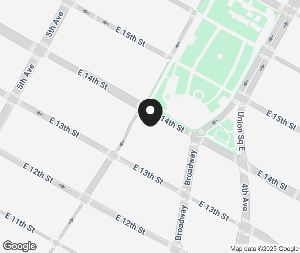 Google Map of 40 East 14Th Street, New York NY 10003